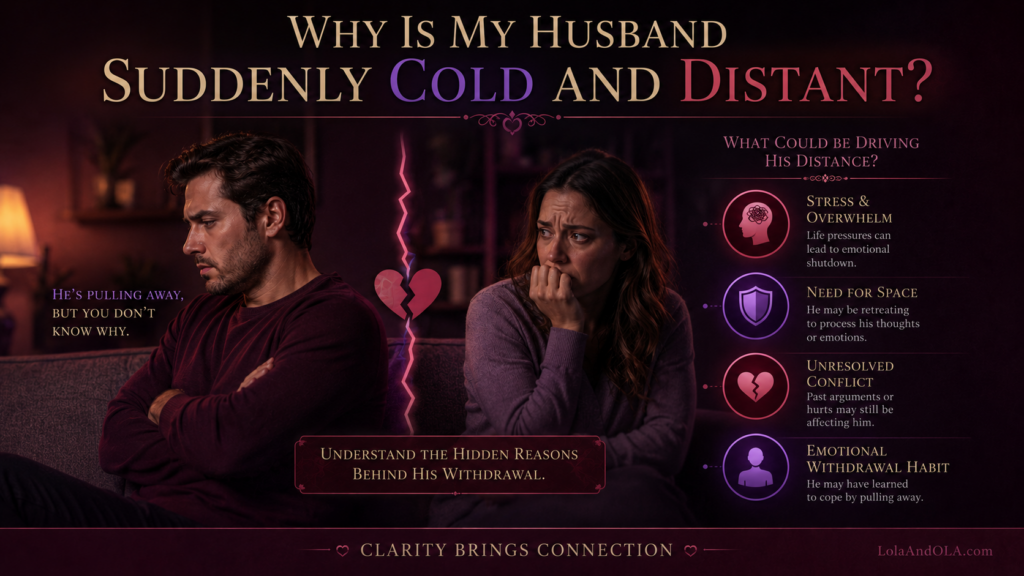 why is my husband suddenly cold and distant