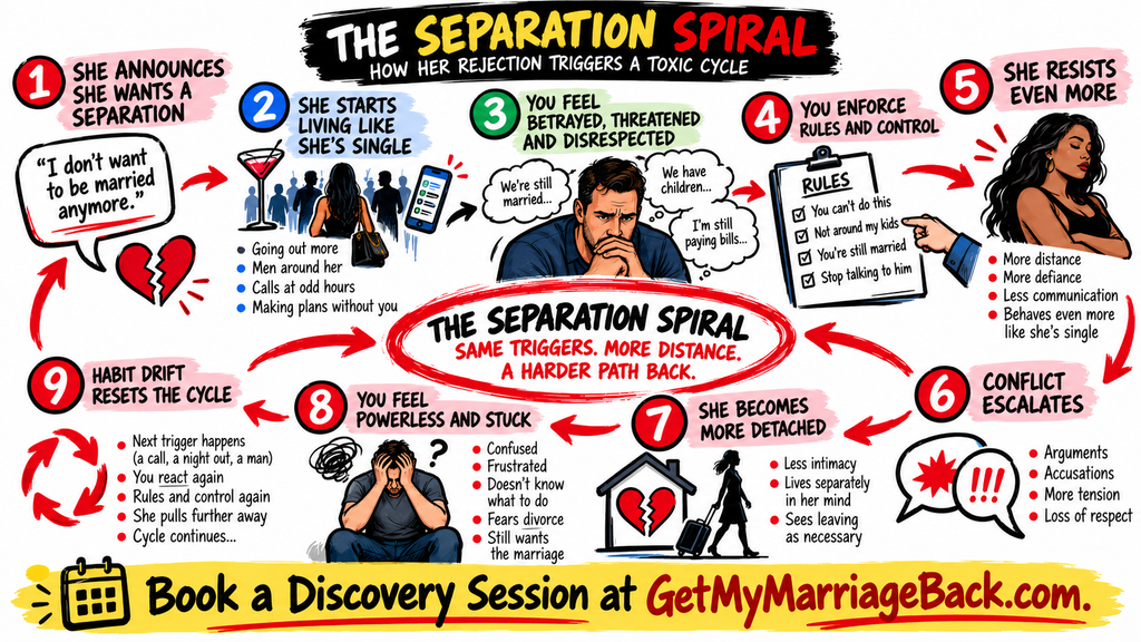 wife living single during separation - the separation spiral