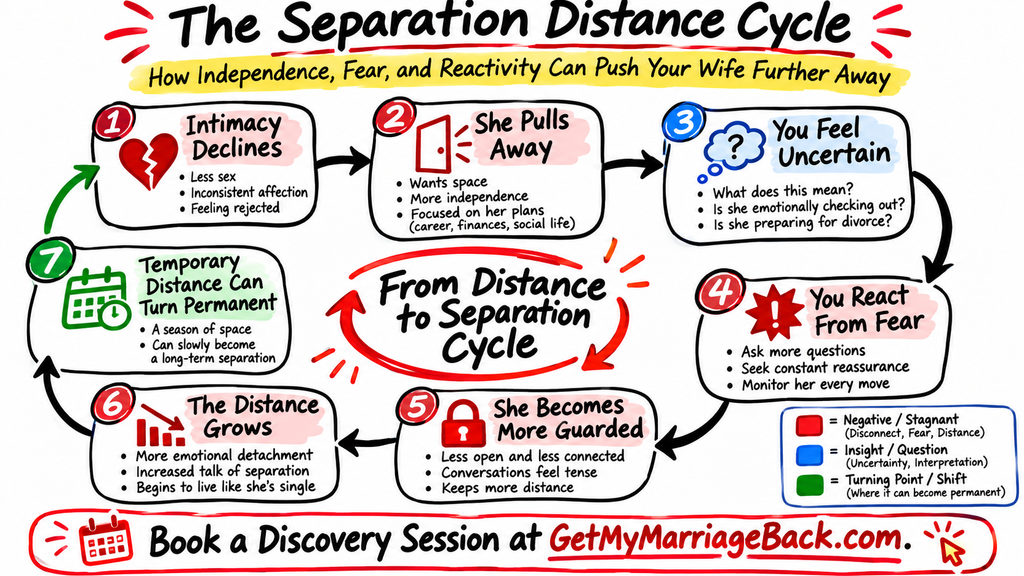 wife wants to separate emotional distance signs
